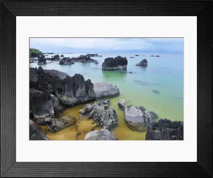 Framed Print : Coastline - before a storm on the beach Masoala National Park - Madagascar Framed Print : Coastline - before a storm on the beach Masoala National Park - Madagascar