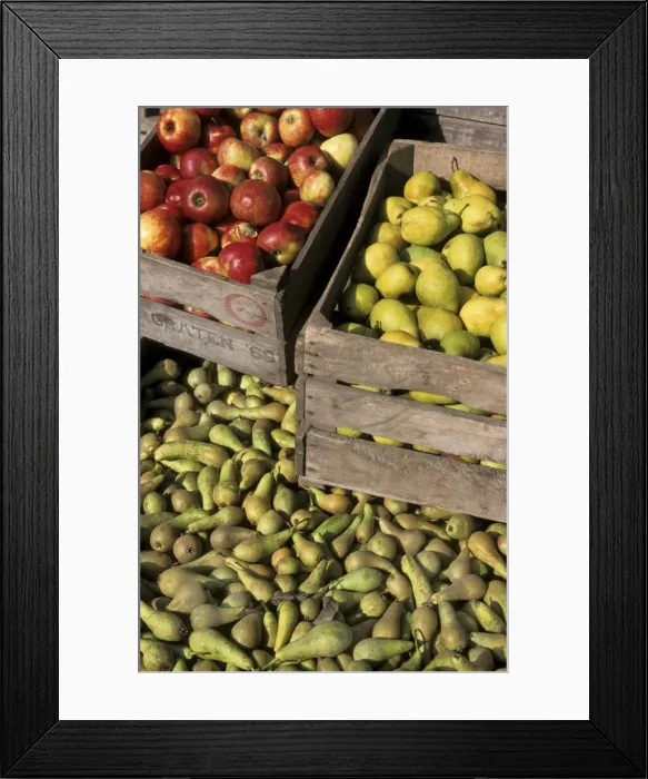 Framed Print : Fruit - Apples and pears in boxes, St-Truiden, Belgium Framed Print : Fruit - Apples and pears in boxes, St-Truiden, Belgium