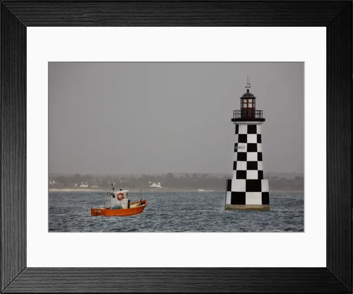 Framed Print : Lighthouse Loctudy - Brittany - France