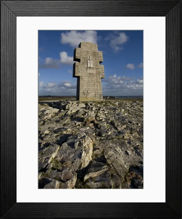 Framed Print : Pointe Pen Hir monument WW II - Brittany - France Framed Print : Pointe Pen Hir monument WW II - Brittany - France