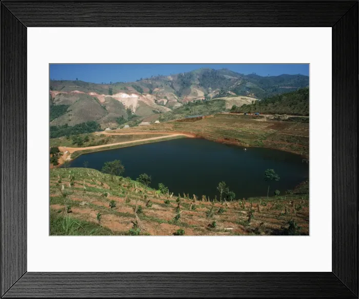 Framed Print : Deforestation - destruction of tropical forests - North Thailand Framed Print : Deforestation - destruction of tropical forests - North Thailand