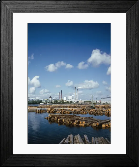 Framed Print : Paper Mill Varkaus Finland Framed Print : Paper Mill Varkaus Finland