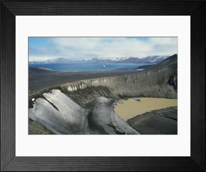 Framed Print : Antarctica - crater of Telefon Volcano Deception Island Framed Print : Antarctica - crater of Telefon Volcano Deception Island