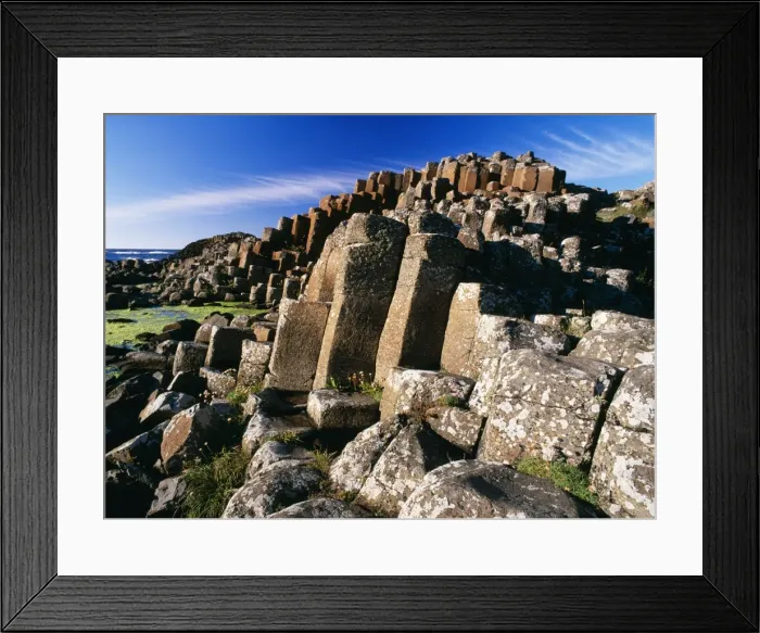 Framed Print : Northern Ireland The Giant's Causeway. Basalt columns. World Heritage site. Antrim Northern Ireland Framed Print : Northern Ireland The Giant's Causeway. Basalt columns. World Heritage site. Antrim Northern Ireland