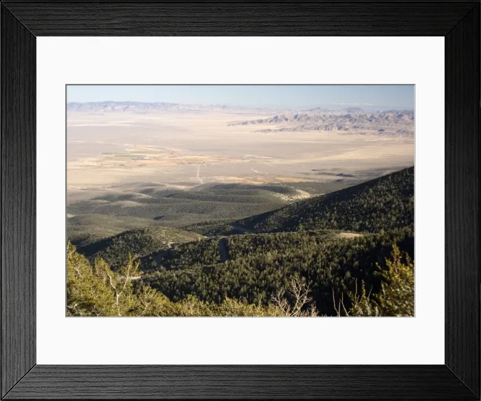 Framed Print : Basin and Range geological formation, looking east from Mount Wheeler on the Nevada / Utah border Framed Print : Basin and Range geological formation, looking east from Mount Wheeler on the Nevada / Utah border