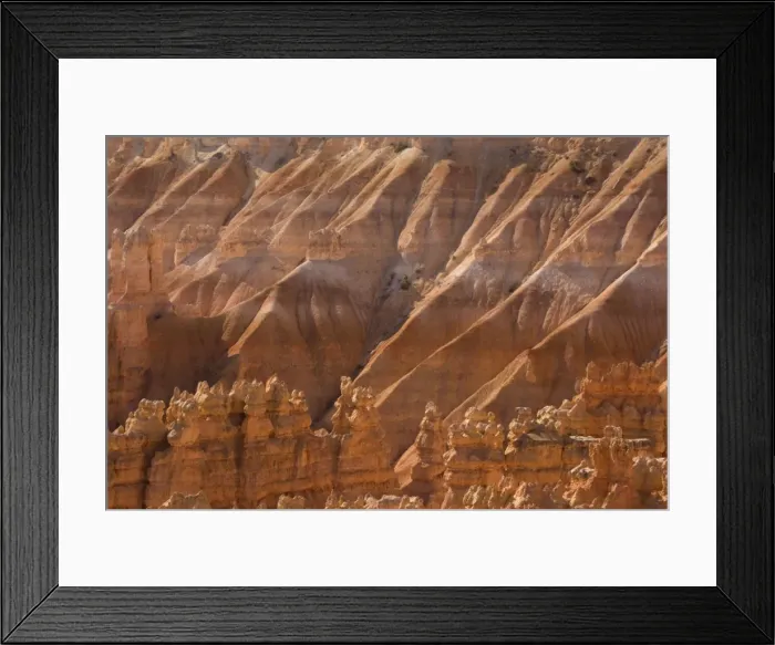 Framed Print : Bryce Canyon: Hoodoos and cliffs below Sunset Point. Sandstone Framed Print : Bryce Canyon: Hoodoos and cliffs below Sunset Point. Sandstone