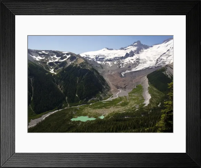 Framed Print : Emmons Glacier, showing glacier, morraines, glacial lake and other glacial features. Mount Rainier, Cascade Mountains, Washington Framed Print : Emmons Glacier, showing glacier, morraines, glacial lake and other glacial features. Mount Rainier, Cascade Mountains, Washington