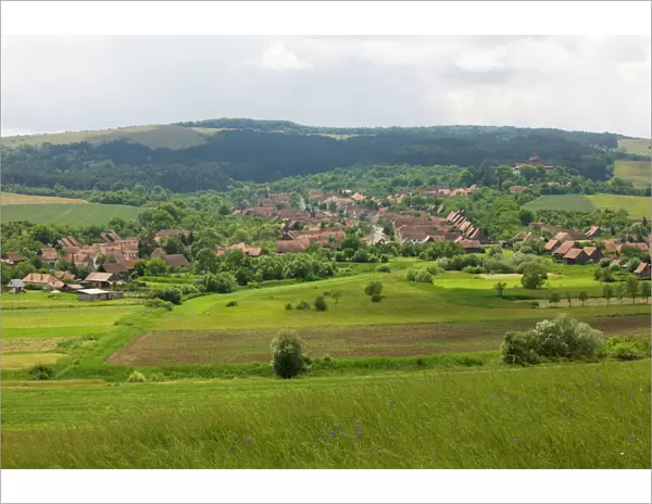 The ancient traditional village of Viscri in Saxon Transilvania, Romania