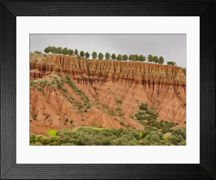 Framed Print : Eroded red mudstone, Imlil valley, The High Atlas (Haut Atlas) mountains, Morocco Framed Print : Eroded red mudstone, Imlil valley, The High Atlas (Haut Atlas) mountains, Morocco