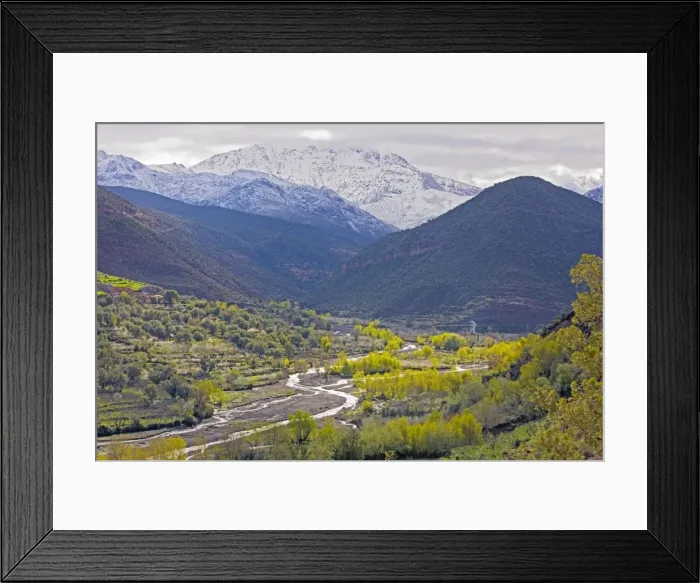 Framed Print : Imlil Valley - High Atlas (Haut Atlas) mountains - Morocco - In spring Framed Print : Imlil Valley - High Atlas (Haut Atlas) mountains - Morocco - In spring