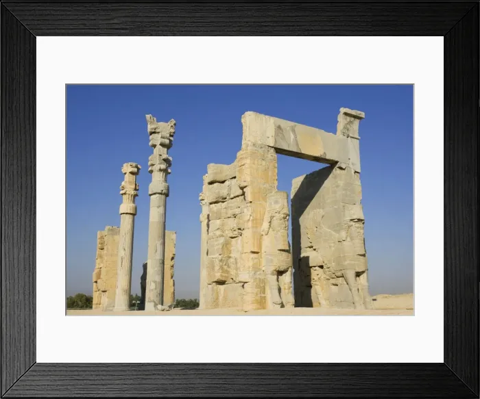 Framed Print : Xerxes Gateway, Persepolis, Iran. Xerxes Gateway (Gate of All Nations), the main entrance gate of Persepolis, built in the time of Xerxes I (485-465 BC) Framed Print : Xerxes Gateway, Persepolis, Iran. Xerxes Gateway (Gate of All Nations), the main entrance gate of Persepolis, built in the time of Xerxes I (485-465 BC)