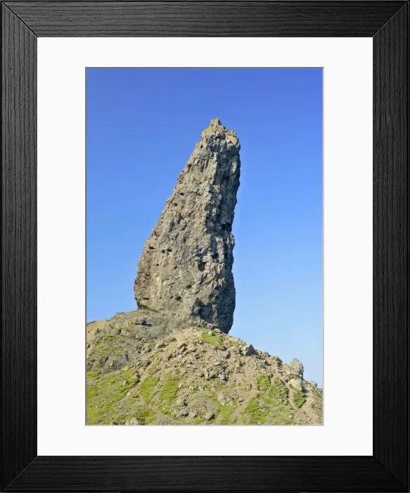 Framed Print : Old Man of Storr bizarre rock formation Old Man of Storr Isle of Skye, Western Highlands, Scotland, UK Framed Print : Old Man of Storr bizarre rock formation Old Man of Storr Isle of Skye, Western Highlands, Scotland, UK