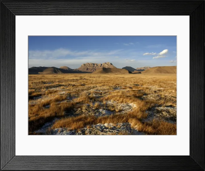 Framed Print : Tajikistan - High valley in Pamir mountain - Murgab