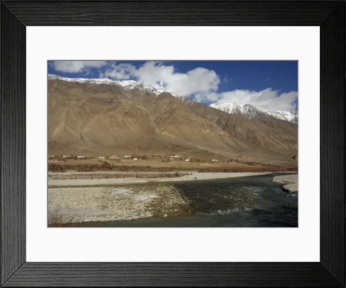 Framed Print : Tajikistan - cottages in Pamir mountain - Murgab Framed Print : Tajikistan - cottages in Pamir mountain - Murgab