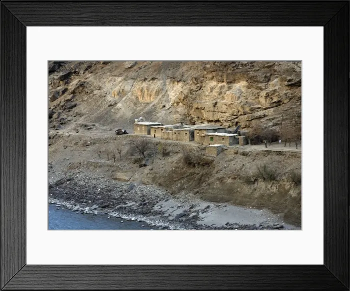 Framed Print : Afghanistan - small cottage - Pamir mountain at the border of Tajikistan Framed Print : Afghanistan - small cottage - Pamir mountain at the border of Tajikistan