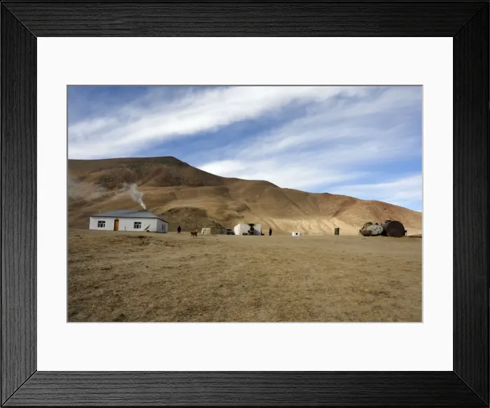 Framed Print : Tajikistan - small village in Pamir mountain - Murgab Framed Print : Tajikistan - small village in Pamir mountain - Murgab