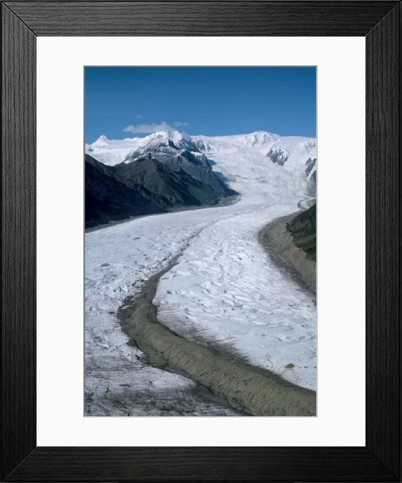 Framed Print : Alaska - Kennicott Glacier and Mount Blackburn in Wrangell-St. Elias National Park S5459 Framed Print : Alaska - Kennicott Glacier and Mount Blackburn in Wrangell-St. Elias National Park S5459