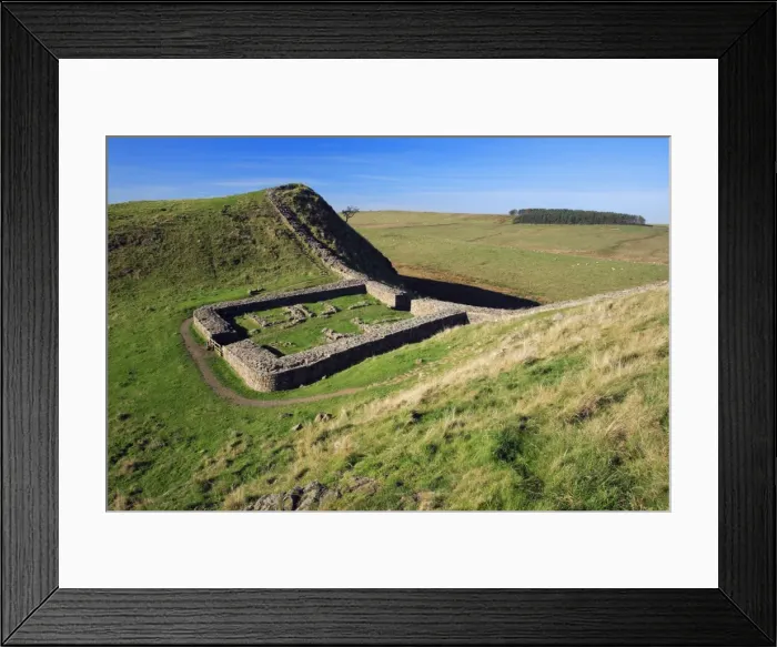 Framed Print : Hadrian's Wall - beside Steel Rig, Castle Gap, Milecastle 39, Northumberland National Park, England Framed Print : Hadrian's Wall - beside Steel Rig, Castle Gap, Milecastle 39, Northumberland National Park, England