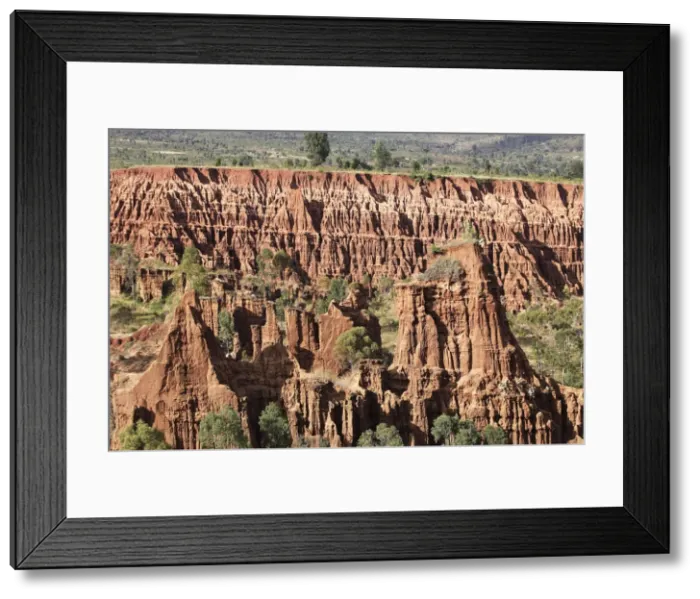 Framed Print : Erosion - Konso area - Ethiopia. Local name for area is New York Framed Print : Erosion - Konso area - Ethiopia. Local name for area is New York