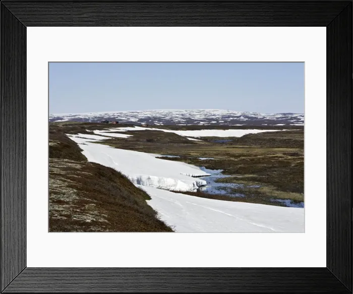 Framed Print : Norway - tundra landscape at edge of Varanger Fjord - North Norway Framed Print : Norway - tundra landscape at edge of Varanger Fjord - North Norway