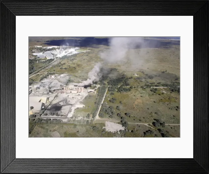 Framed Print : Zambia - Factory processing copper ore Ndola Zambia Africa Framed Print : Zambia - Factory processing copper ore Ndola Zambia Africa
