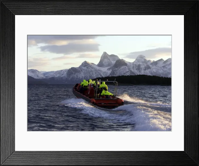 Framed Print : Observation boat looking for Killer Whales (Orcinus orca) - Tysfjord - Lofoten Isles - Norway Framed Print : Observation boat looking for Killer Whales (Orcinus orca) - Tysfjord - Lofoten Isles - Norway