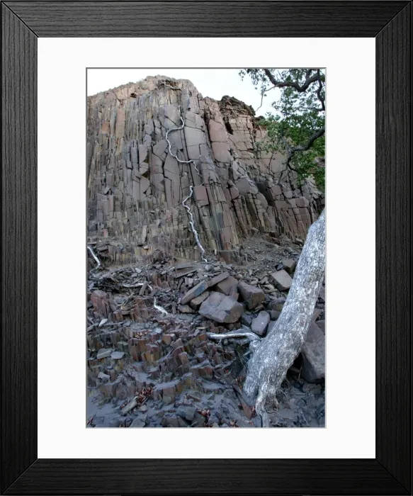 Framed Print : Organ Pipe Rock Formation In Namibia near Khorixas Framed Print : Organ Pipe Rock Formation In Namibia near Khorixas
