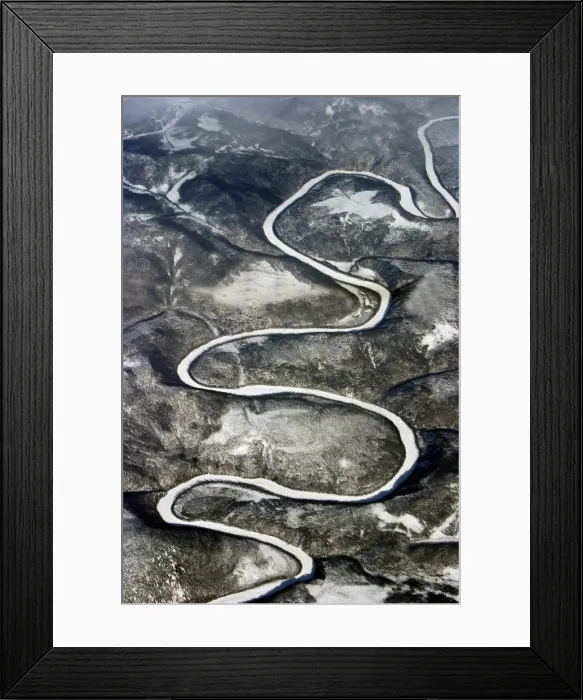 Framed Print : Siberia - Okhotsk's Province, aerial Framed Print : Siberia - Okhotsk's Province, aerial