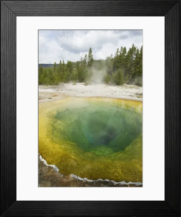 Framed Print : Chromatic Pool - Old Faithful area - Yellowstone NP - USA