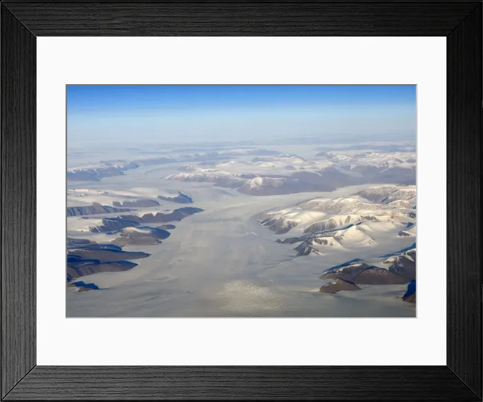 Framed Print : Aerial - South East coast of Greenland Framed Print : Aerial - South East coast of Greenland