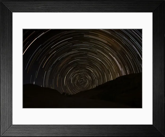 Framed Print : Startrails near the Brandberg Mountain - Damaraland - Namibia - Africa Framed Print : Startrails near the Brandberg Mountain - Damaraland - Namibia - Africa