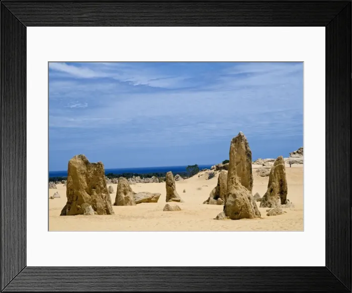 Framed Print : Limestone pillars in the Pinnacle Desert, Nambung National Park, Cervantes, Western Australia Framed Print : Limestone pillars in the Pinnacle Desert, Nambung National Park, Cervantes, Western Australia