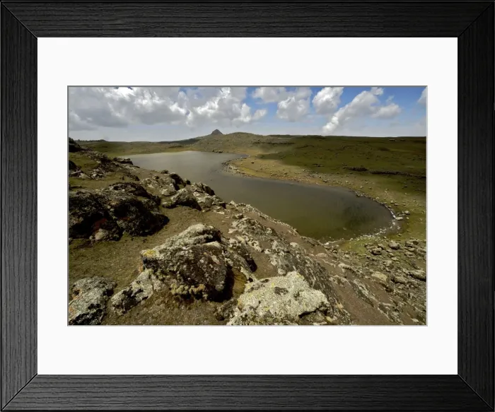 Framed Print : Lake on Sanetti Plateau - Bale Mts. - Ethiopia - Africa Framed Print : Lake on Sanetti Plateau - Bale Mts. - Ethiopia - Africa