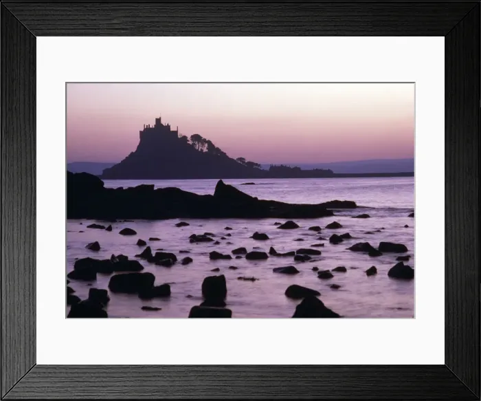 Framed Print : St. Michael's Mount at sunset - Cornwall UK Framed Print : St. Michael's Mount at sunset - Cornwall UK