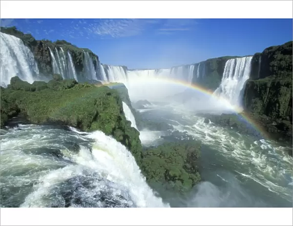 Iguazu Falls Brazil - “Devil's Throat” - Brazil / Argentina - main fall viewed from Brazil