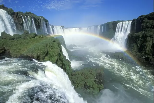 Iguazu Falls Brazil - “Devil's Throat” - Brazil / Argentina - main fall viewed from Brazil