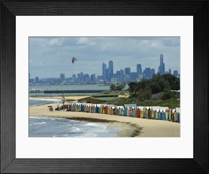 Framed Print : Brighton Beach Huts - St Kilda - Melbourne - Victoria Framed Print : Brighton Beach Huts - St Kilda - Melbourne - Victoria