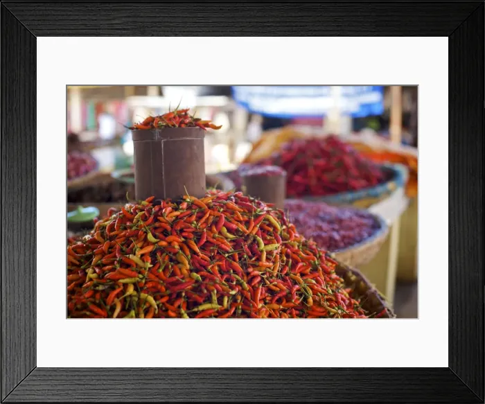 Framed Print : Chilli Tin can - Tomohon Market - N. Sulawesi - minahasa highlands - Indonesia Framed Print : Chilli Tin can - Tomohon Market - N. Sulawesi - minahasa highlands - Indonesia