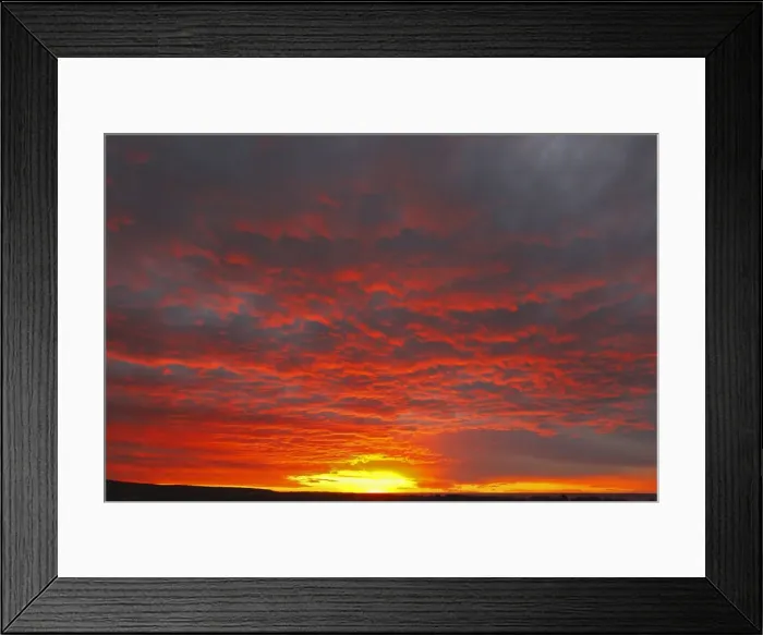 Framed Print : Sunset. Valdes peninsula - Argentina Framed Print : Sunset. Valdes peninsula - Argentina