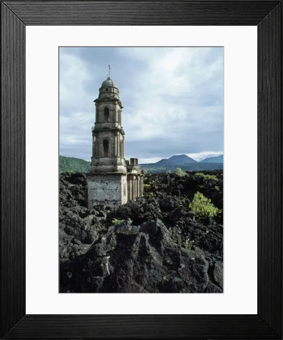 Framed Print : Paricitin Volcano lava flow - Mexico Framed Print : Paricitin Volcano lava flow - Mexico