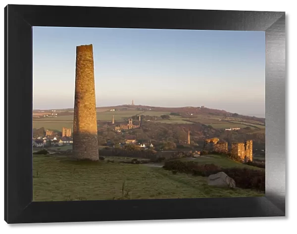 Carnkie - Carn Brea hill - ruins of former tin mines - Cornwall - UK