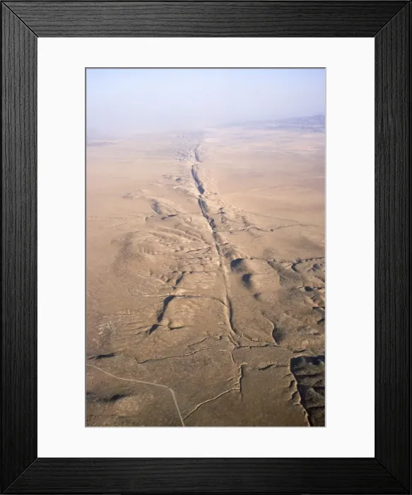 Framed Print : San Andreas Fault - Carrizo plain - California USA Framed Print : San Andreas Fault - Carrizo plain - California USA