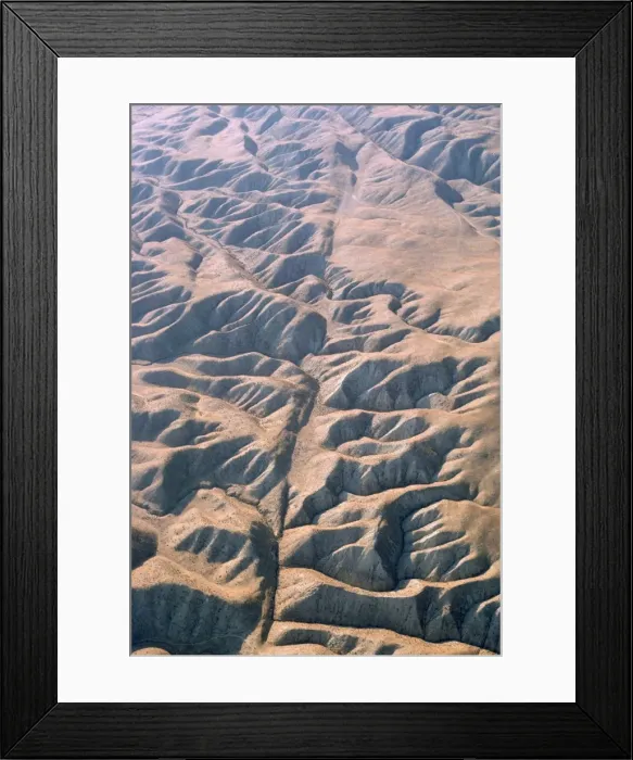Framed Print : San Andreas Fault - off set streams - California USA Framed Print : San Andreas Fault - off set streams - California USA