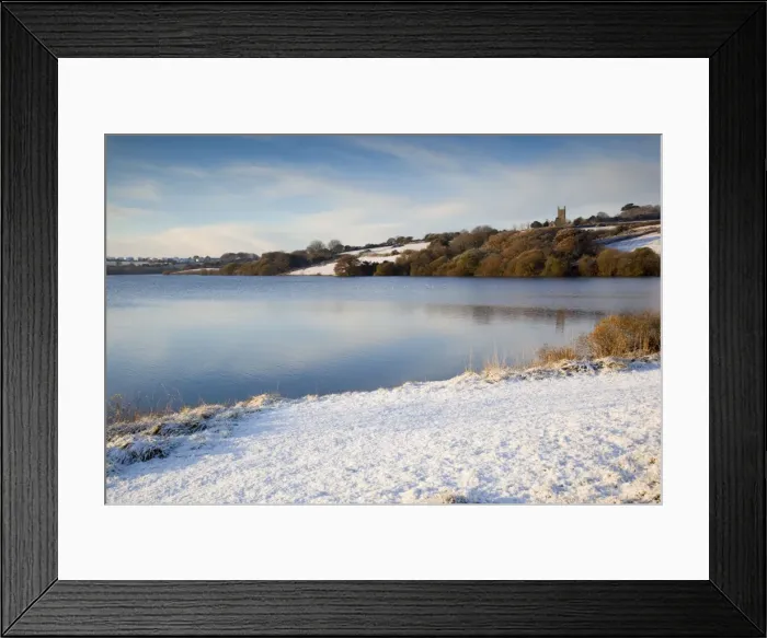 Framed Print : Argal Reservoir - winter- Cornwall - UK Framed Print : Argal Reservoir - winter- Cornwall - UK