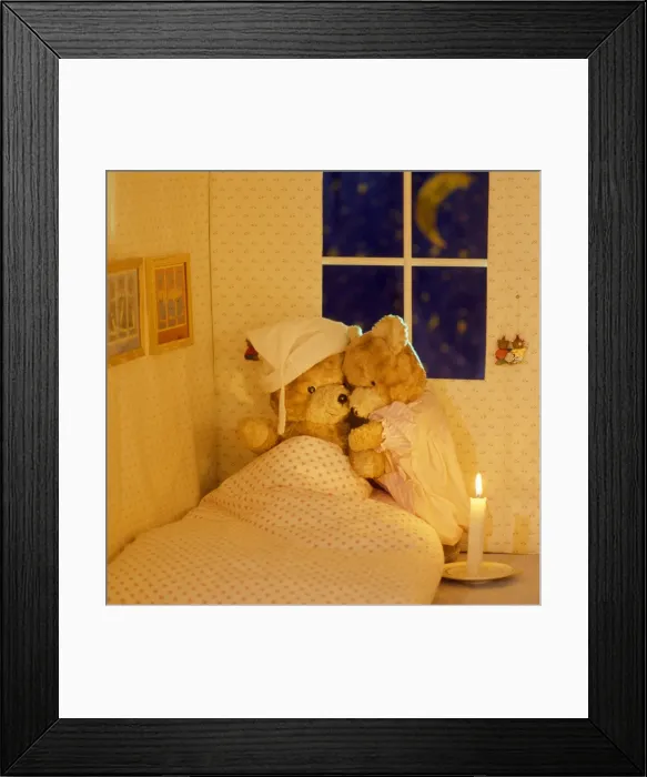 Framed Print : Teddy Bear - get well Framed Print : Teddy Bear - get well