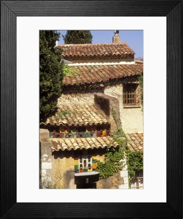 Framed Print : France Tiled roofs, Provence Framed Print : France Tiled roofs, Provence