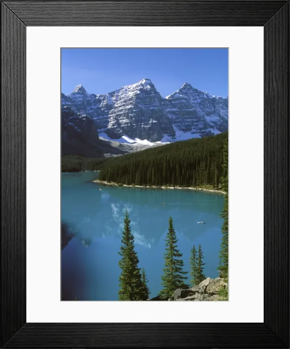 Framed Print : Lake Moraine - Banff National Park - Canada - Alberta Framed Print : Lake Moraine - Banff National Park - Canada - Alberta