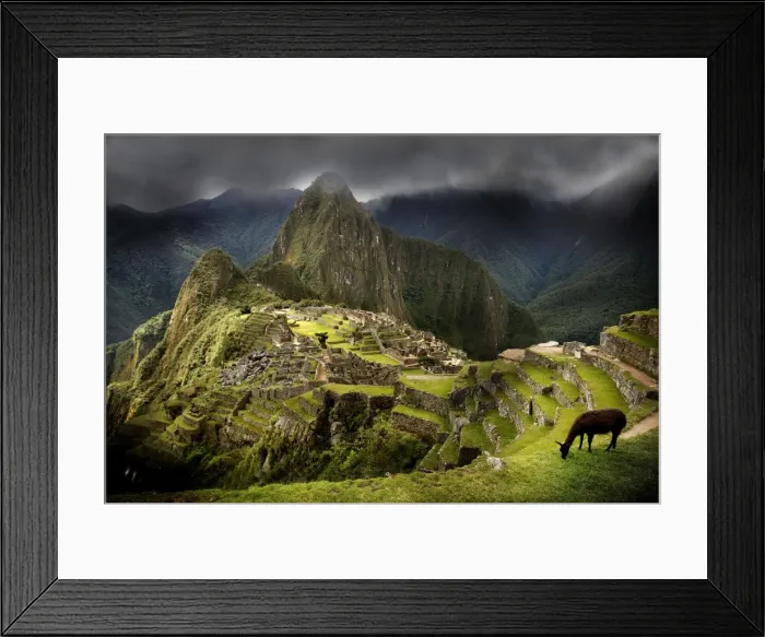 Framed Print : Machu Picchu Inca site. Peru