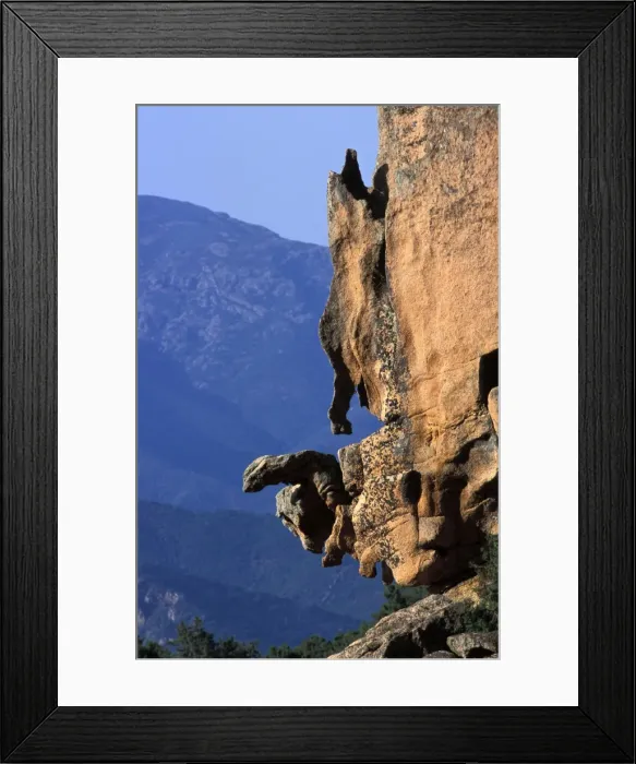 Framed Print : Rock formation - Piana Calanches - Corsica Framed Print : Rock formation - Piana Calanches - Corsica