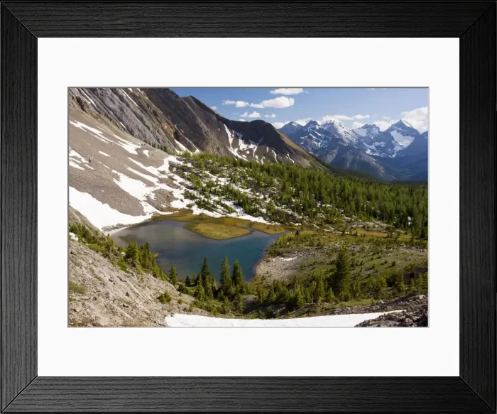 Framed Print : View from above Chester Lake - Peter Lougheed Provincial Park near Kananaskis, Rockies, Canada Framed Print : View from above Chester Lake - Peter Lougheed Provincial Park near Kananaskis, Rockies, Canada